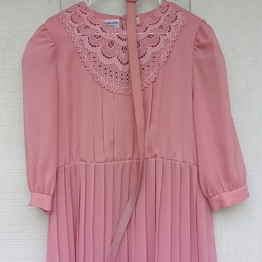 Vintage 80s Dim The Lites Petites Dress - Picture 1 of 16